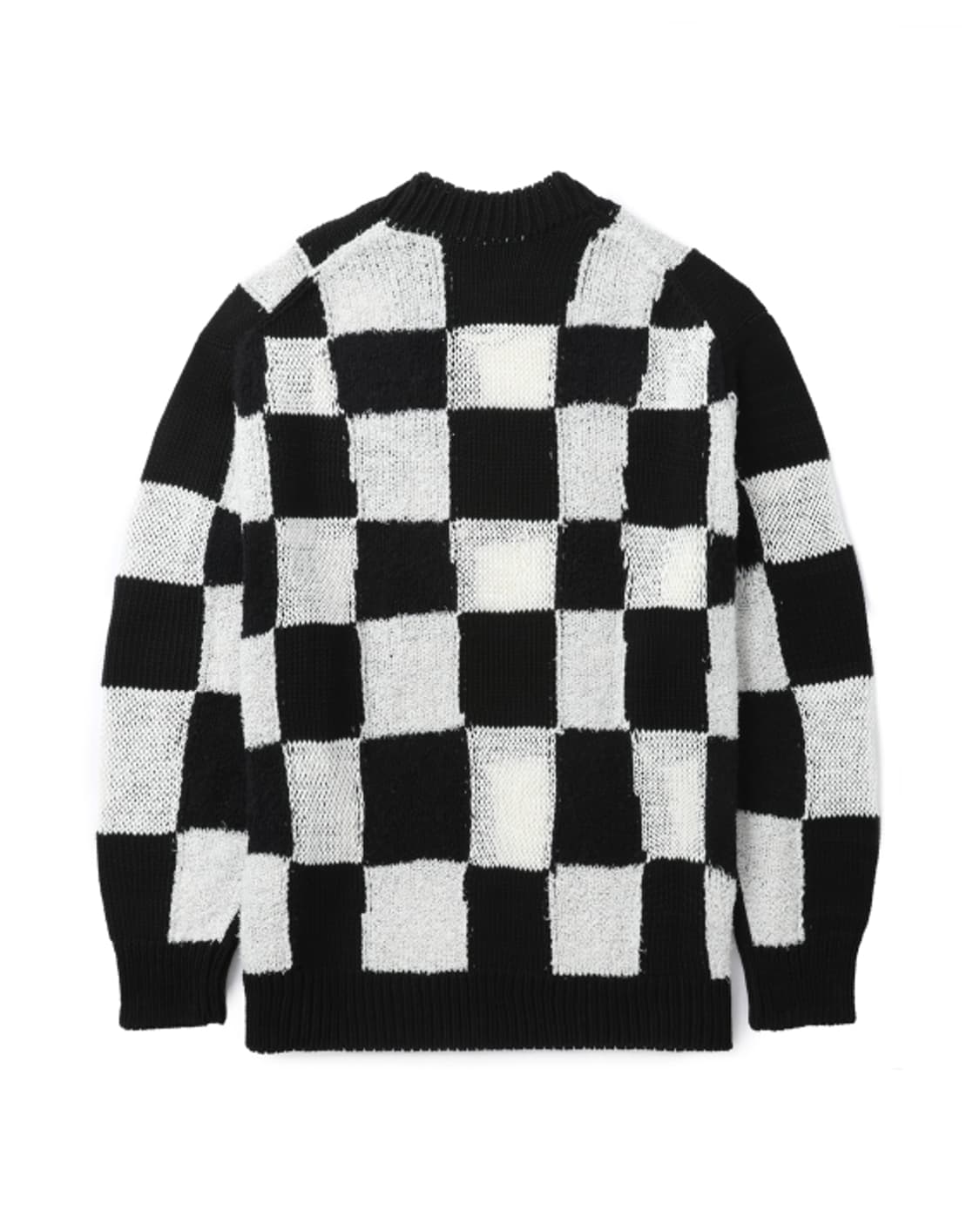 새상품 준야와타나베 체스체크 니트스웨터 L 상품이미지2