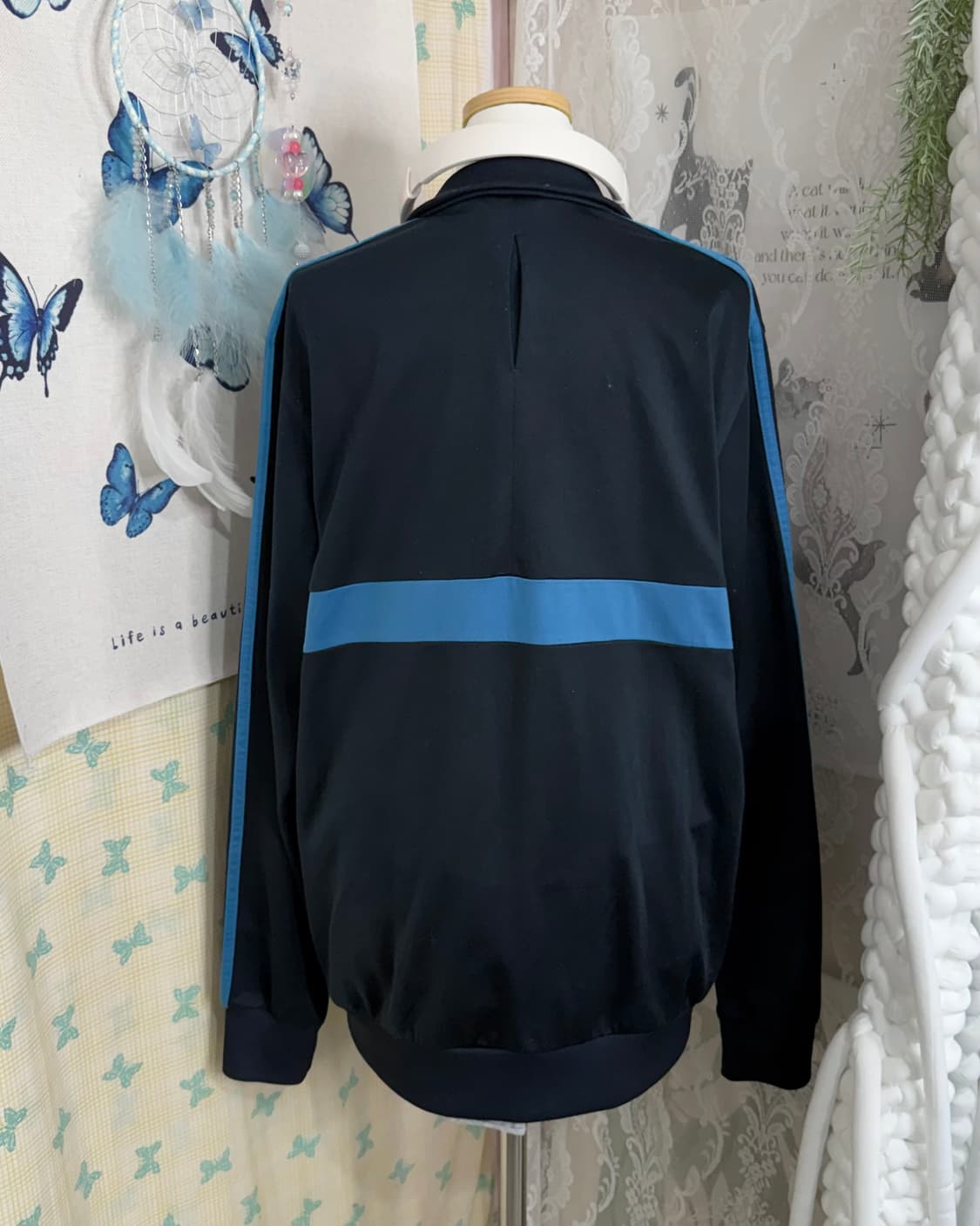 아디다스 네이비 & 블루 오버핏 져지 상품이미지6