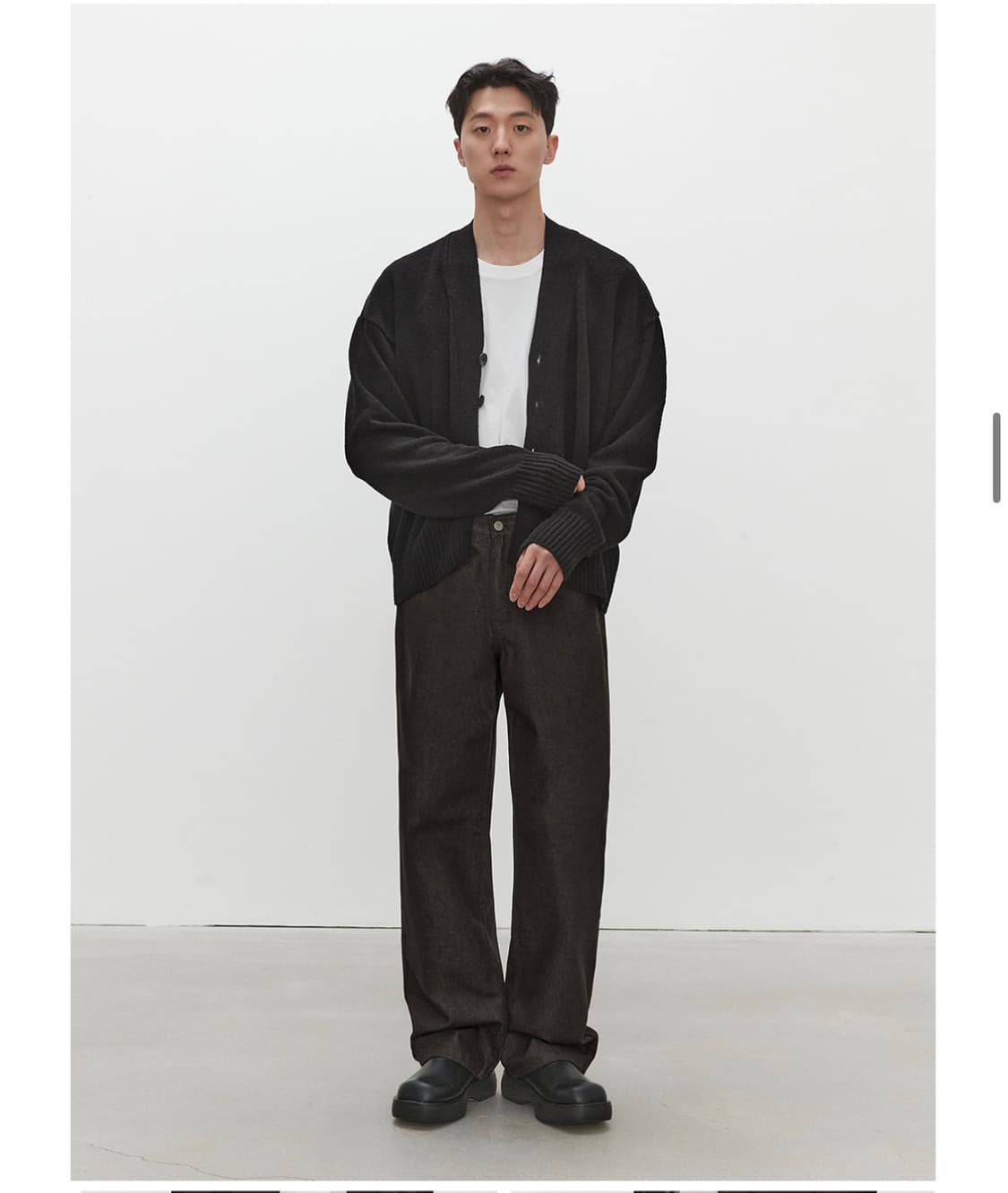 데케트 미드 라이즈 와이드진 cp브라운 상품이미지1