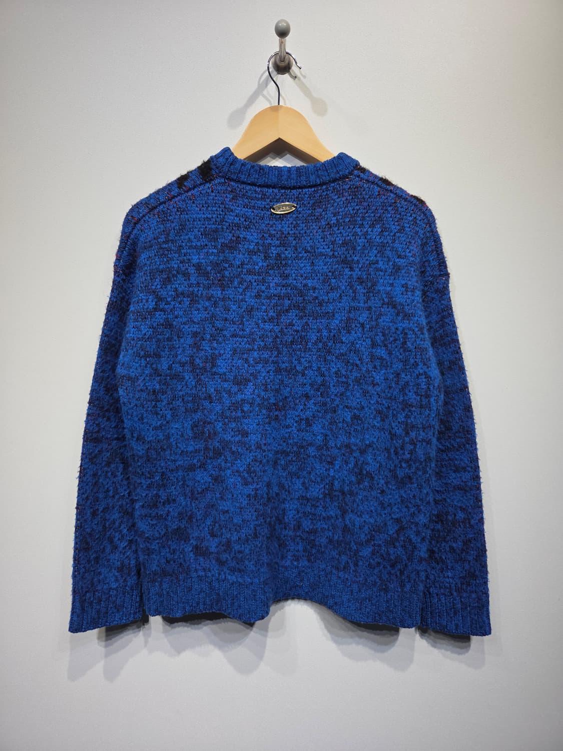 저스트 카발리(Just Cavalli) 텍스처 드래곤 블루 니트 상품이미지6