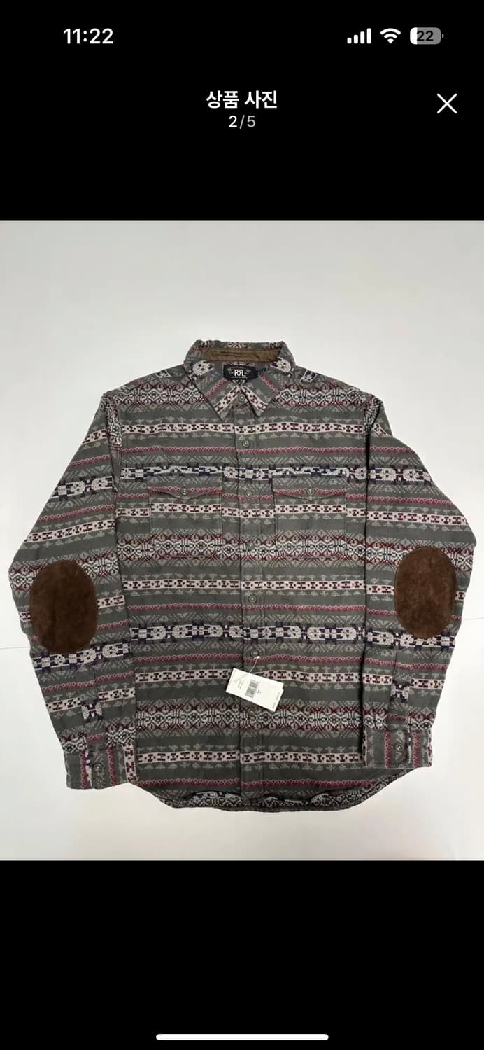 RRL 울셔츠 패치 상품이미지1