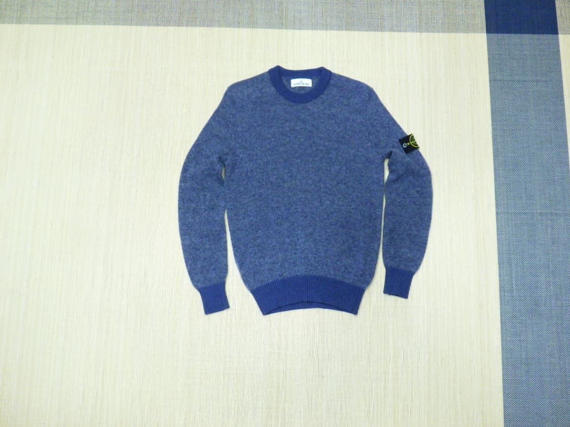 (L/100) 스톤아일랜드 남성 울혼방 라운드넥 니트 상품이미지1