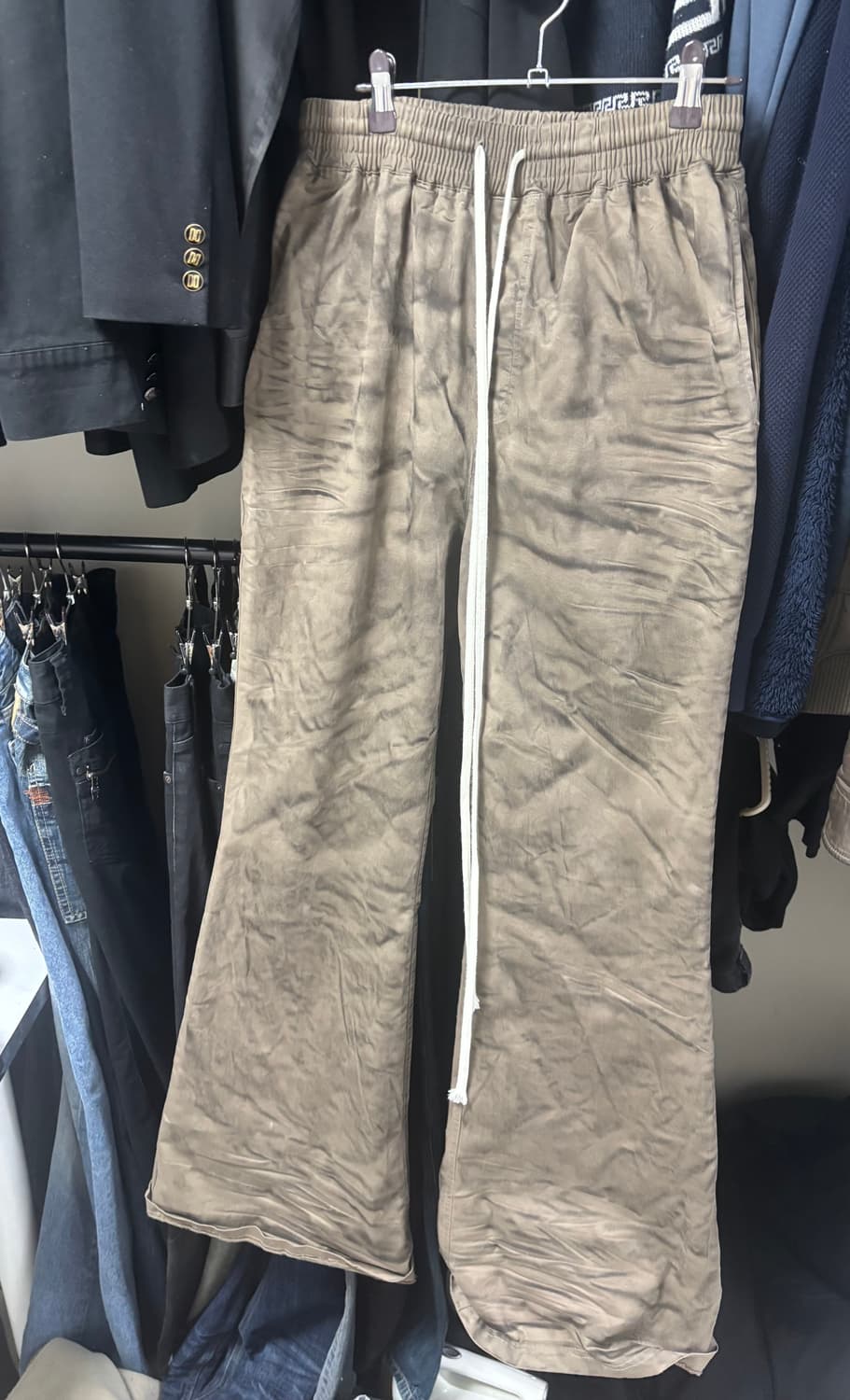 언더마이카 탄 카키 플레어팬츠 2사이즈 상품이미지4