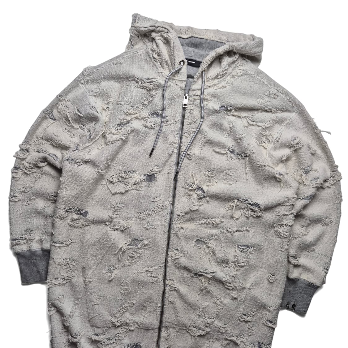 [XS] 디젤 디스트로이드 롱 후드집업 상품이미지1