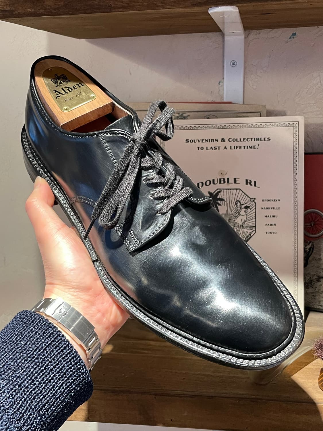 Alden 알든 코도반 플레인토 판매 rrl 상품이미지5