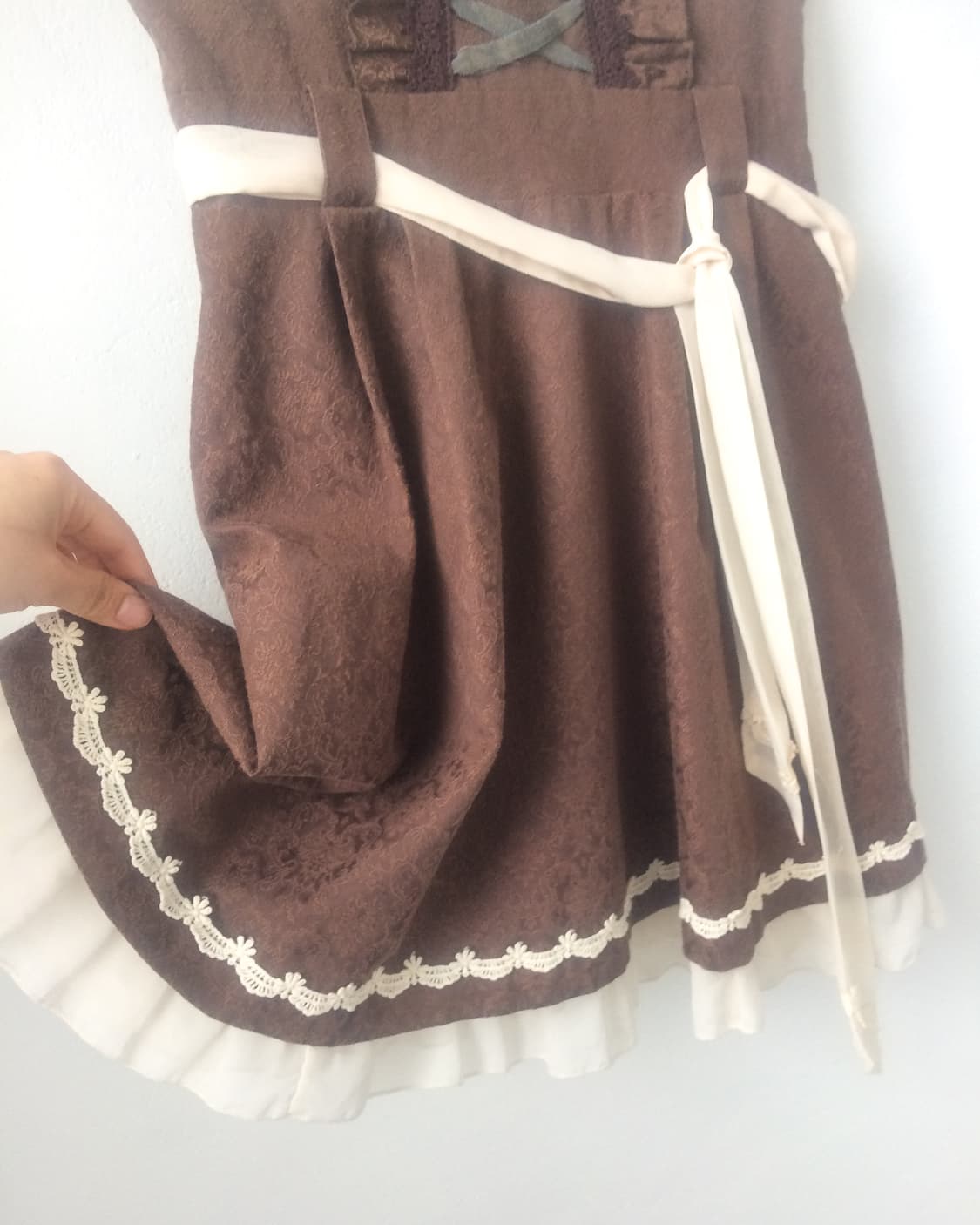 Ornament pattern suspender onepiece 상품이미지4