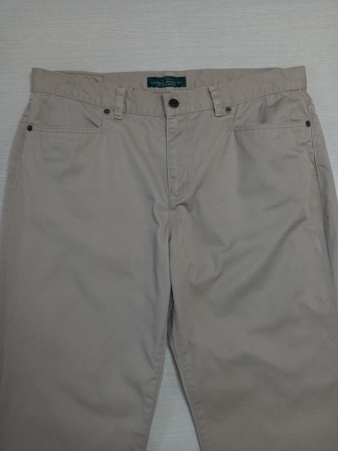 36 RALPH LAUREN 면 7부 반바지 연베이지 36-452 상품이미지3