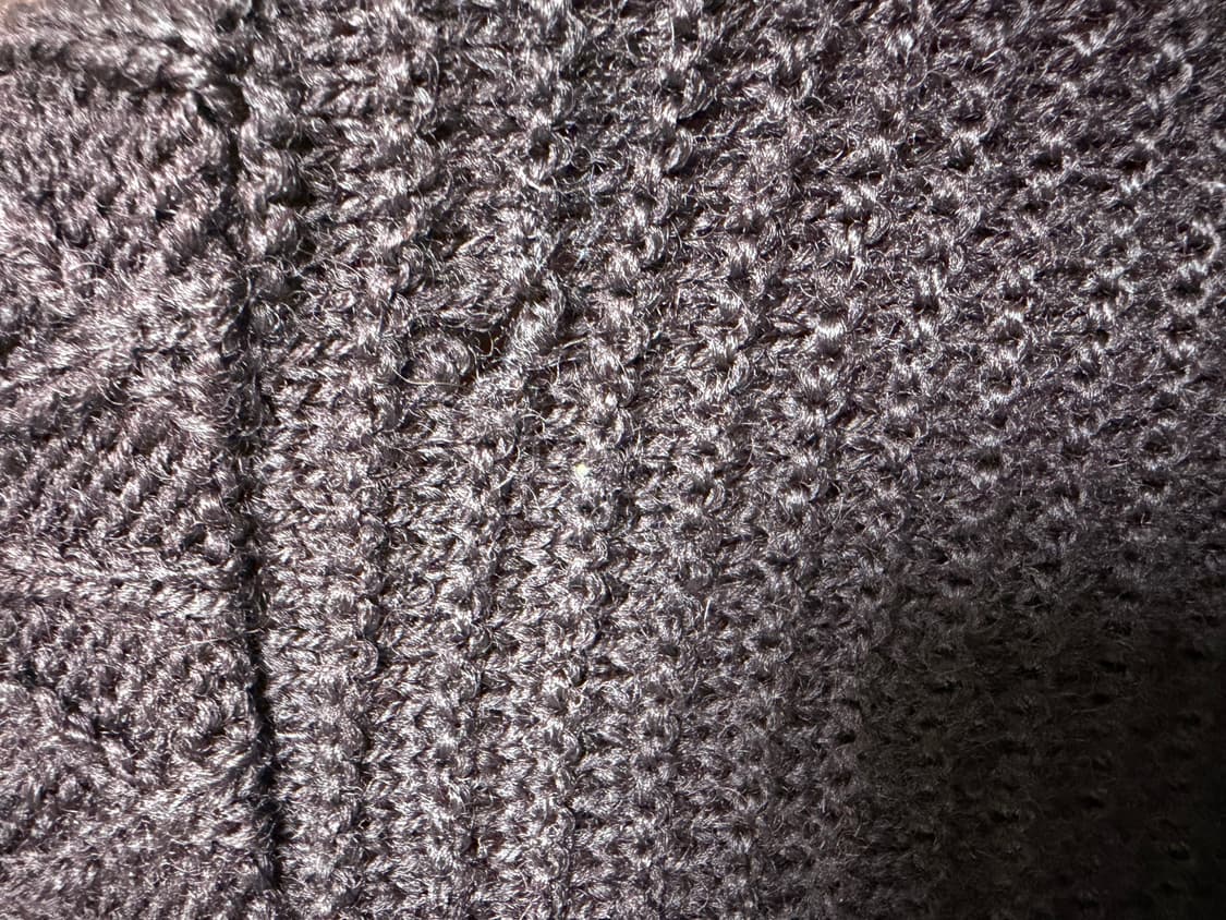 빈티지 80s 꼼데가르송 옴므 패치워크 니트 다크 브라운 상품이미지4