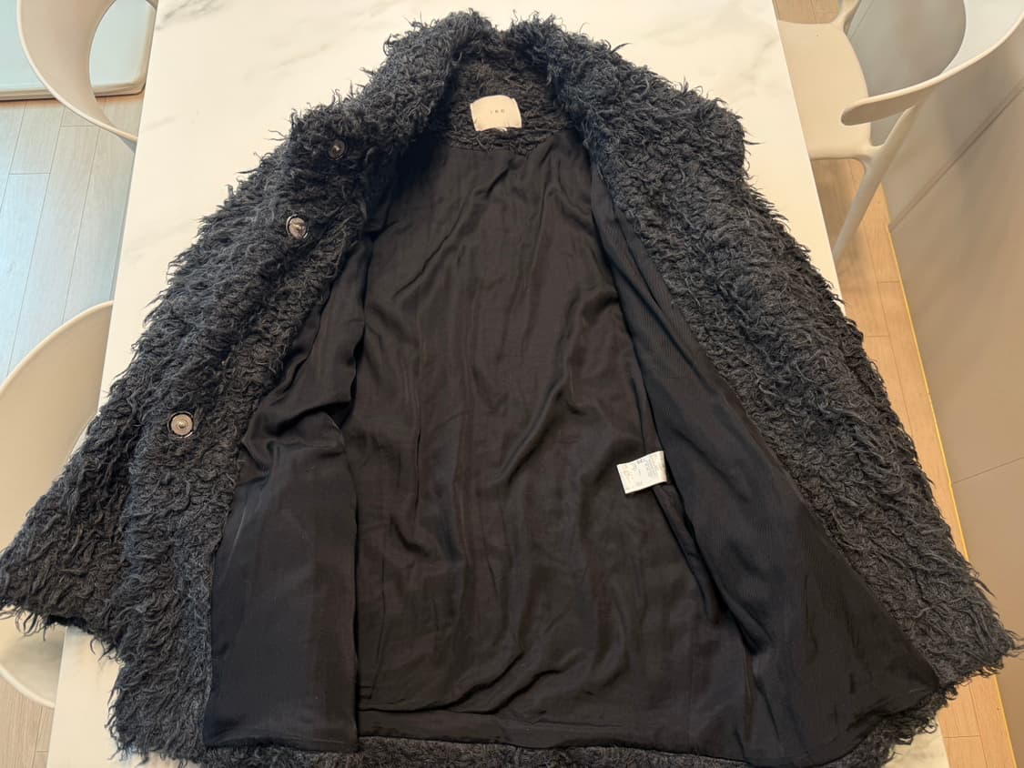 IRO 이로 부클레 퍼 코트 M 정품 상품이미지5