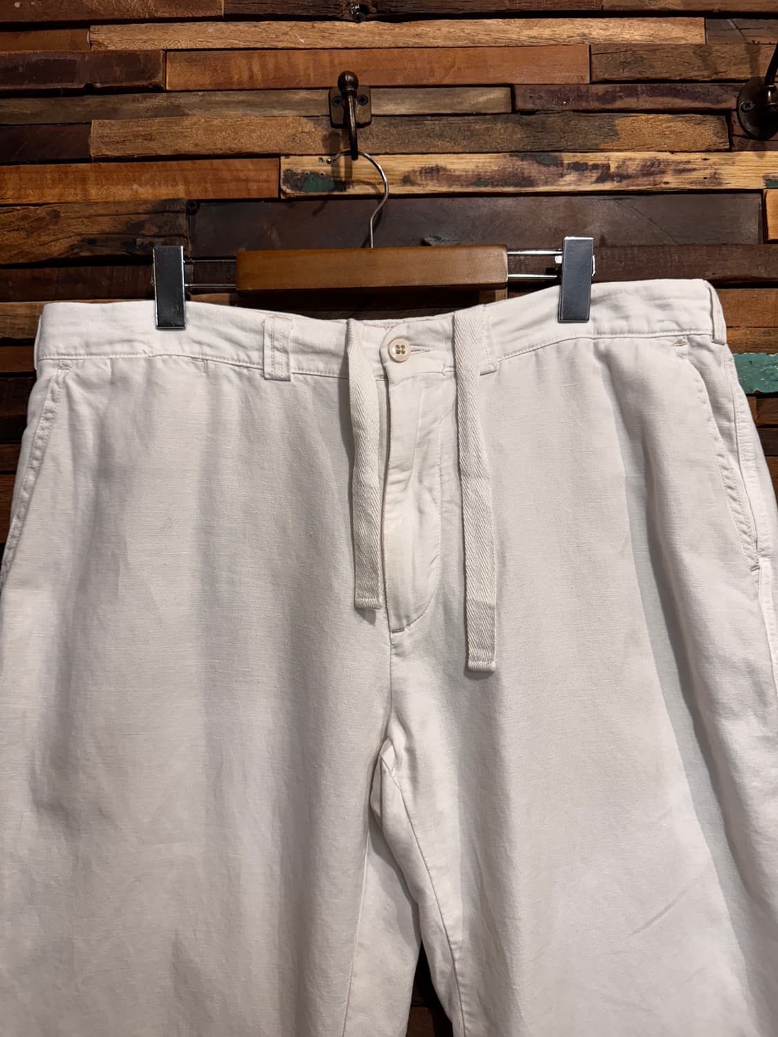 Polo Linen Chino Pants, Talon Zip (~37) 상품이미지9