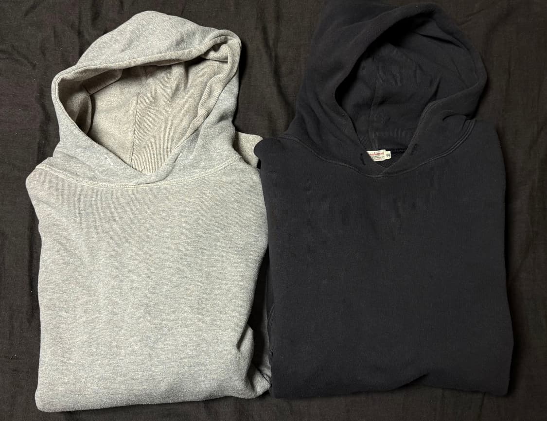 웨어하우스 후드티 LOT.450 블랙 44size 상품이미지1