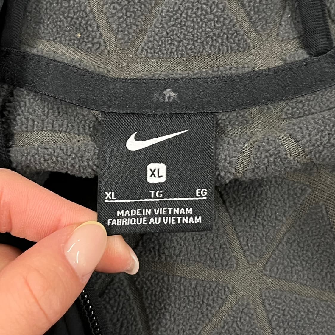 [정품/XL] 나이키 블랙 후드 집업 트레이닝 자켓 b18 상품이미지5