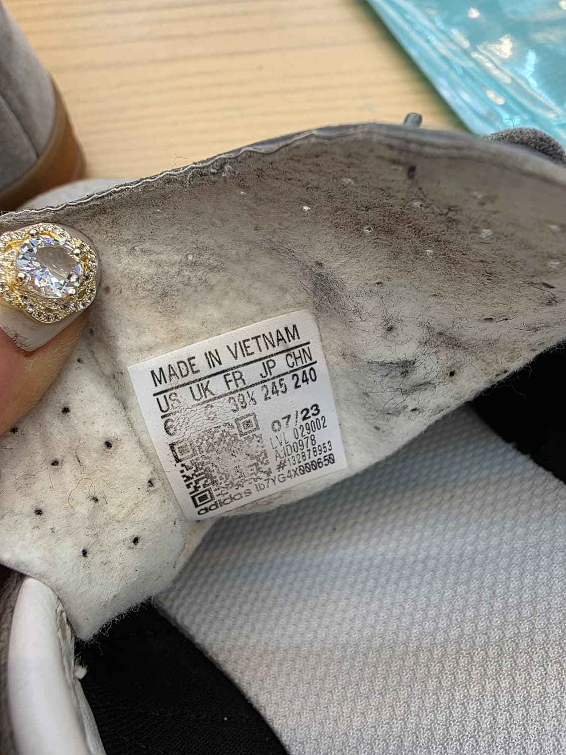 아디다스 가젤 인도어 그레이 245 상품이미지10