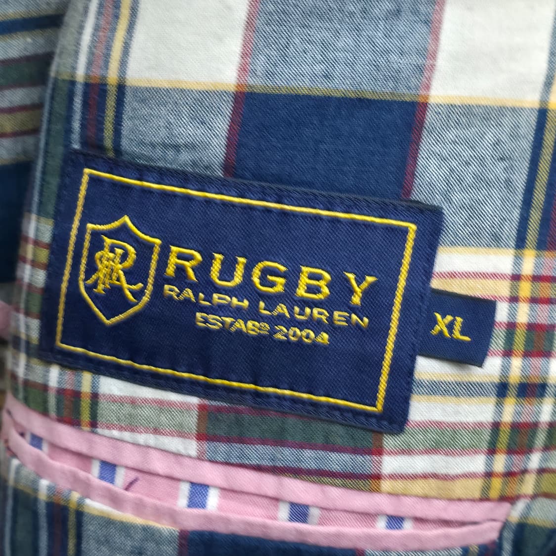 [XL] 폴로 랄프로렌 RUGBY 체크 블레이저 린넨 자켓 상품이미지6
