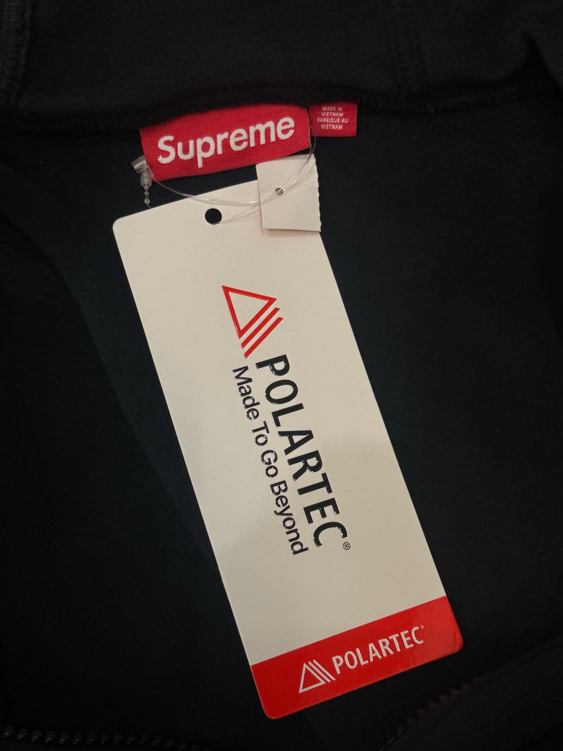 [XL] 슈프림 폴라텍 페이스마스크 하프 집 후드 블랙 25FW 상품이미지5