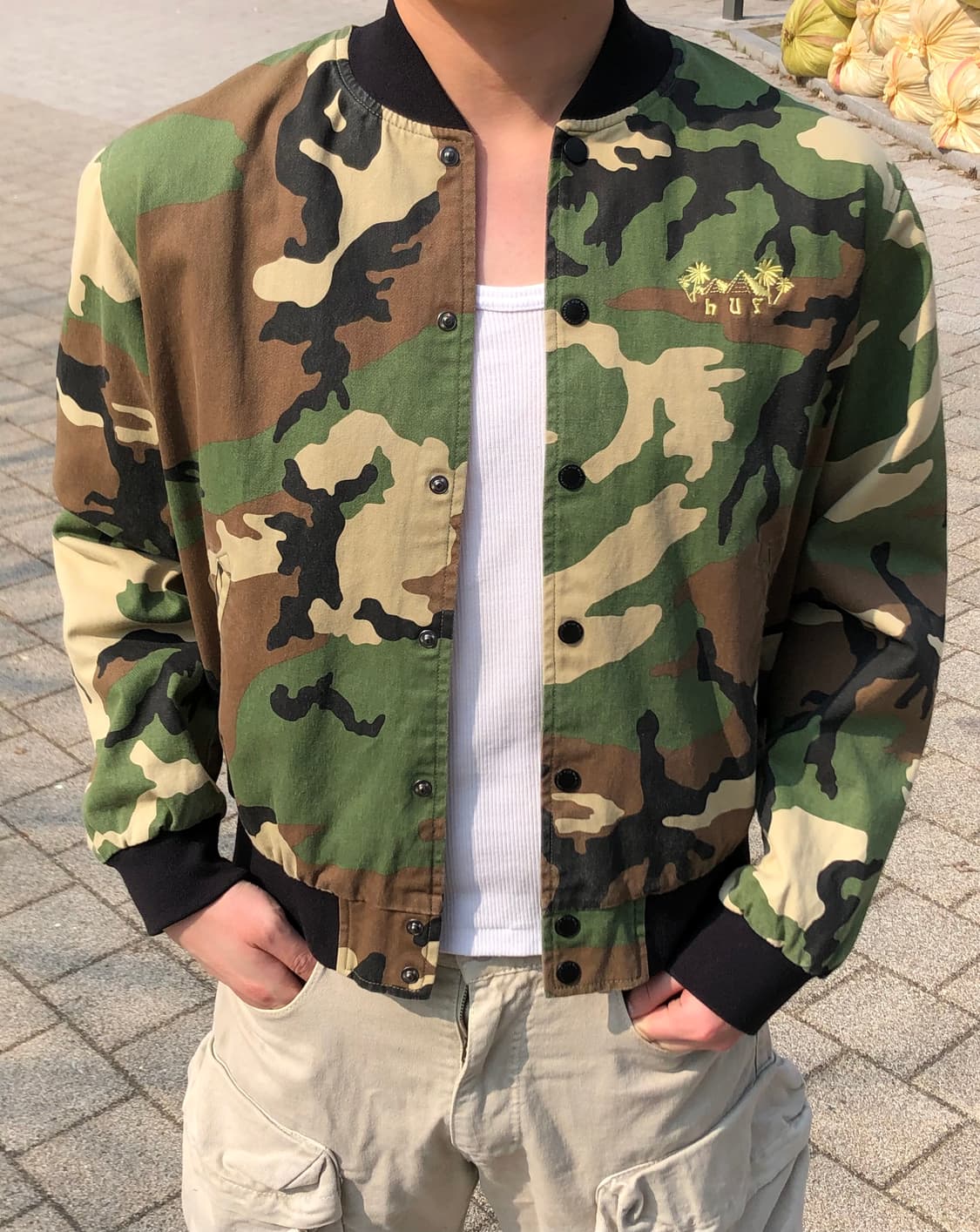 허프(HUF) 카모플라주 바시티 자켓 상품이미지3
