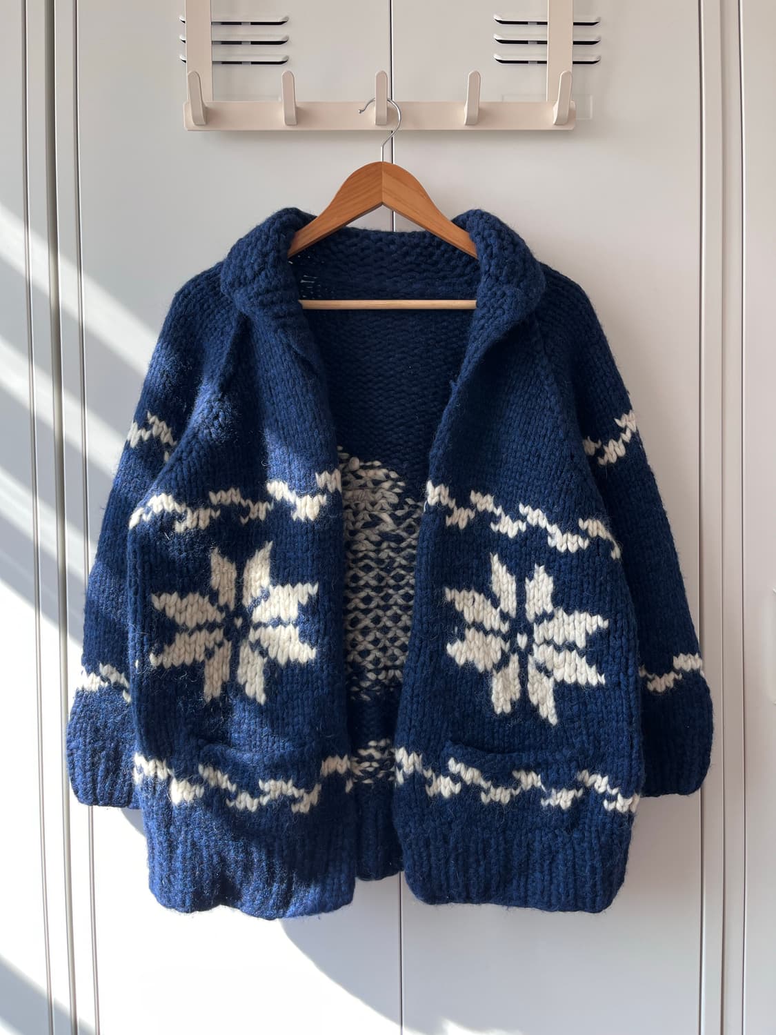 Vintage 눈꽃 토끼 헤비울니트 리얼 코위찬 상품이미지1