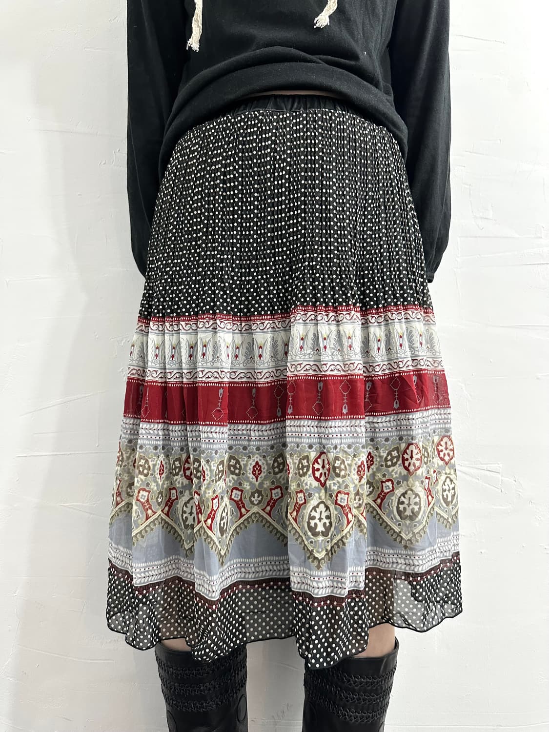 ethnic dot skirt 상품이미지2