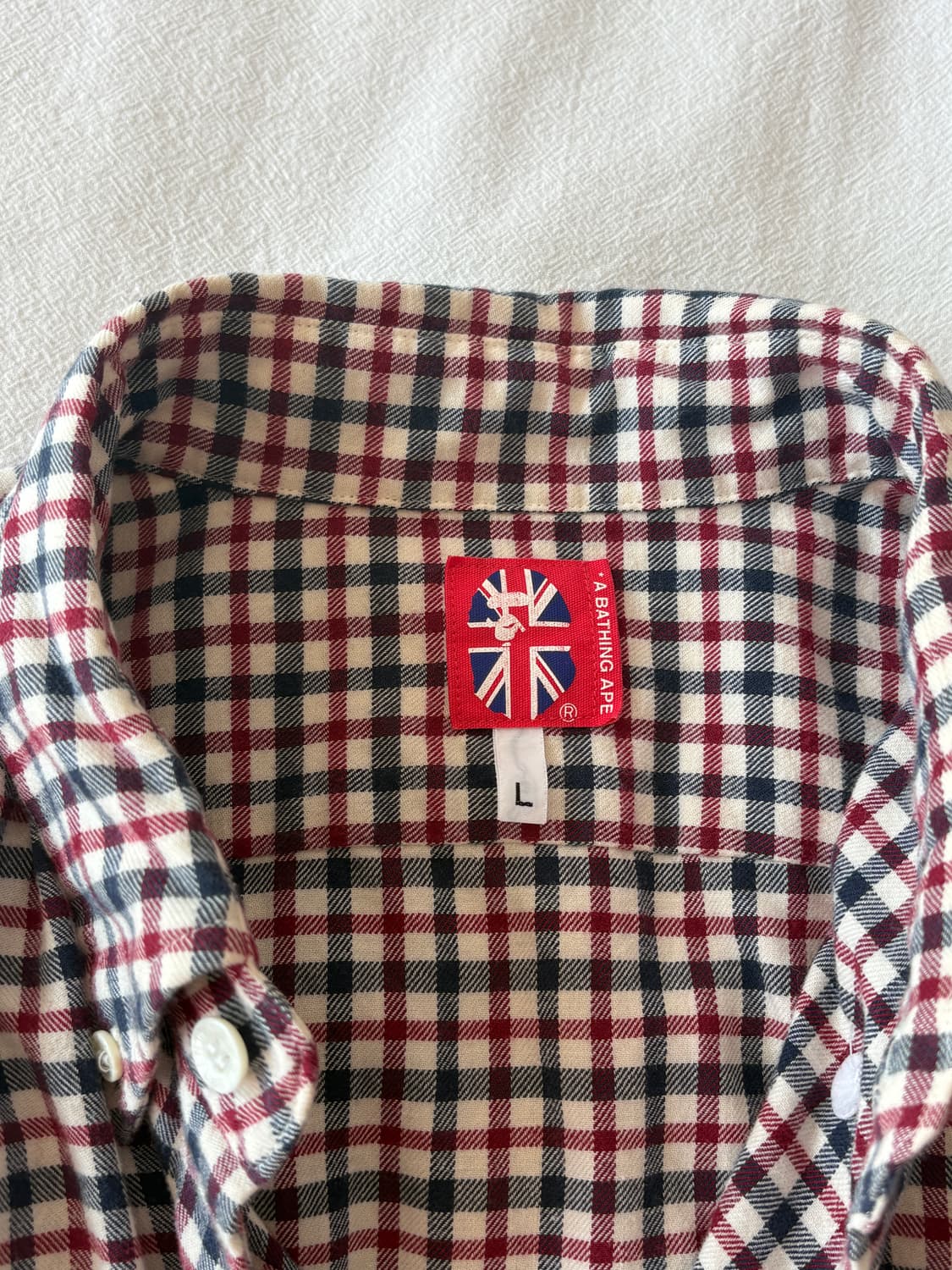 베이프 체크셔츠 L 상품이미지9