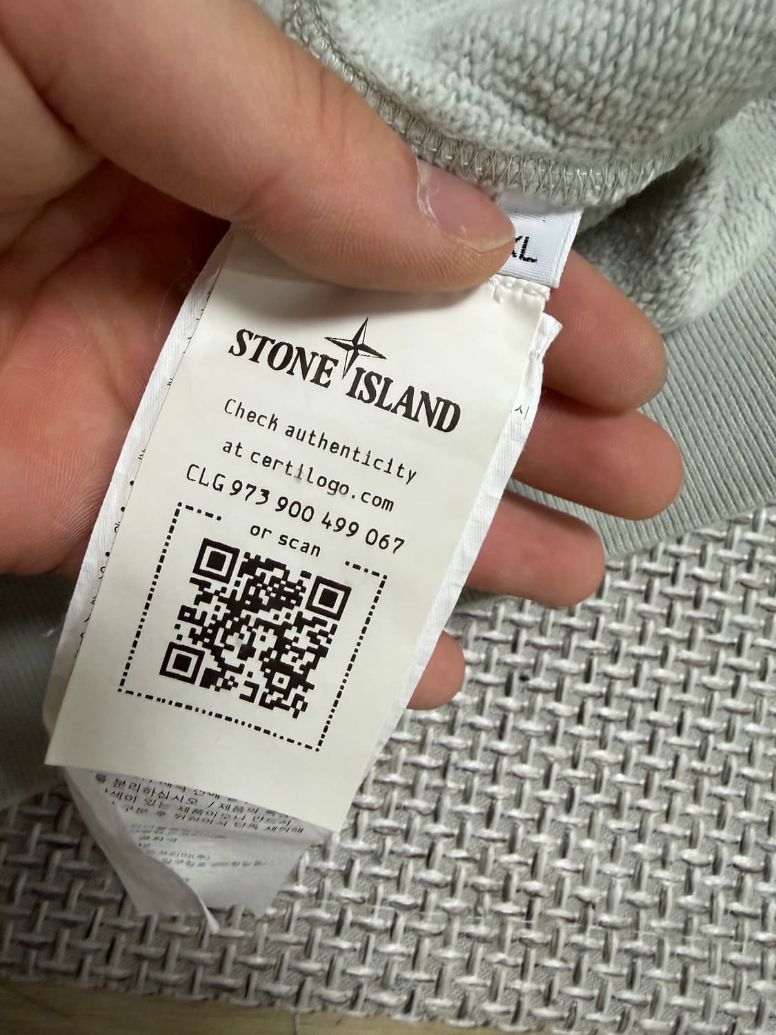 신형/백화점판 스톤아일랜드 민트 맨투맨 xl  상품이미지4