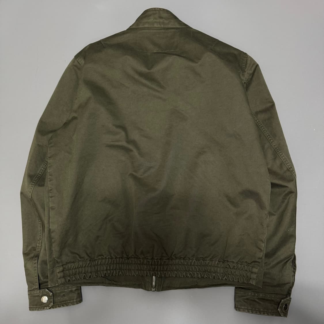 디젤(DIESEL) 올리브컬러 프론트 와펜 코튼 집업 라이더스 자켓 상품이미지6