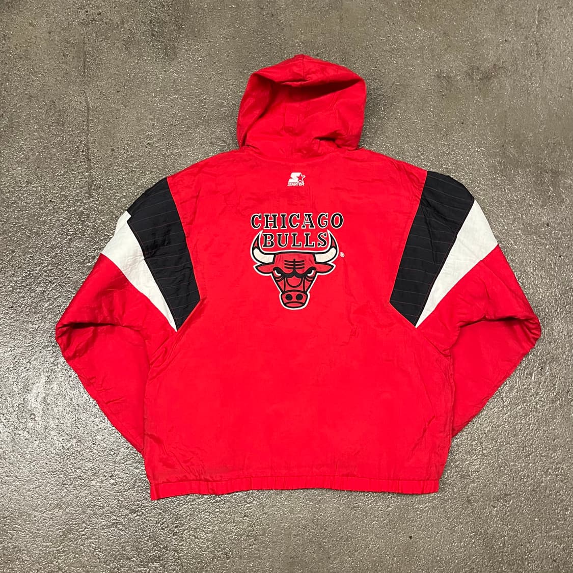 90s 스타터 NBA 시카고불스 아노락 패딩 (XL) 상품이미지5