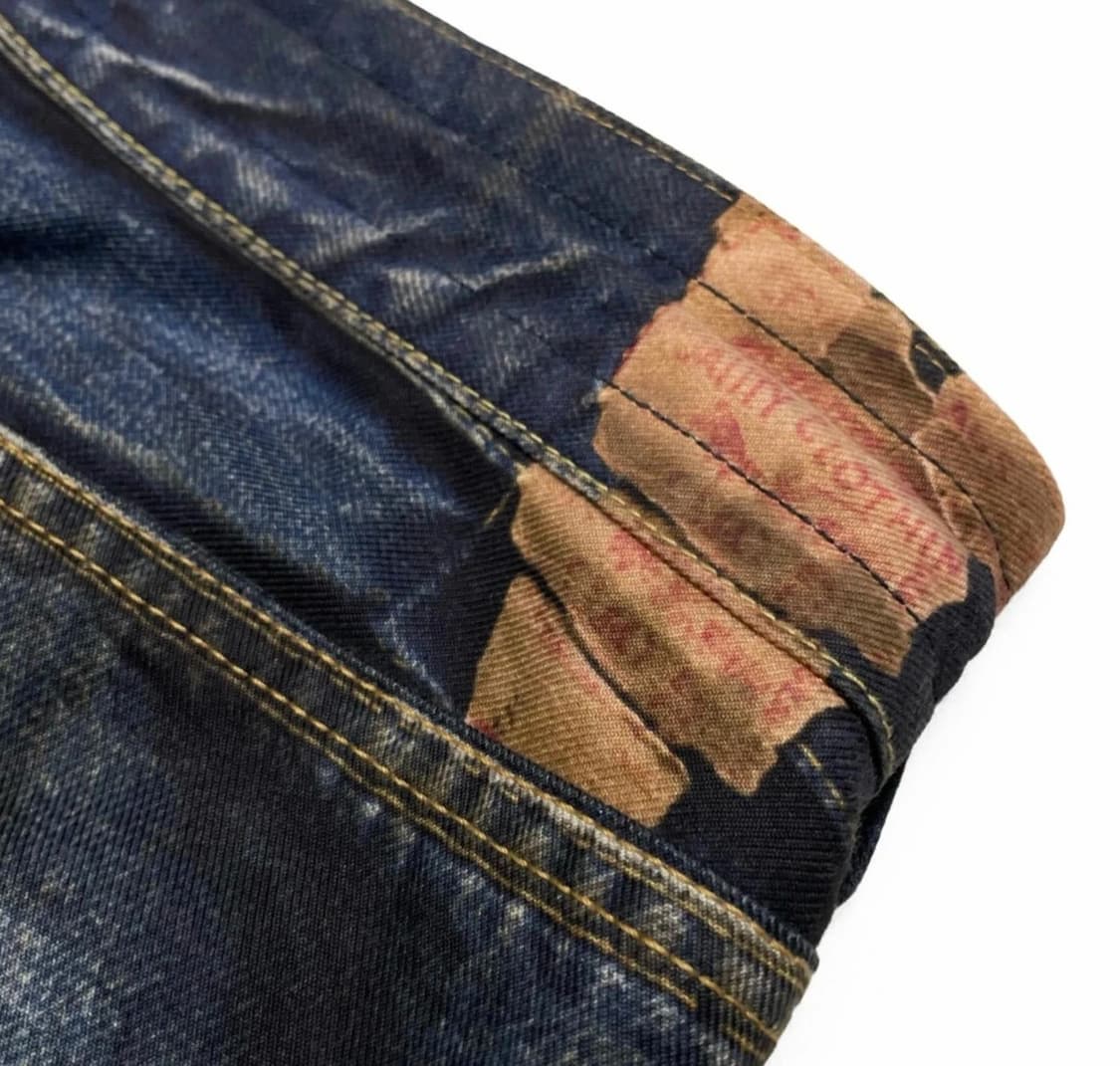준야 와타나베 디스트레스 워싱 스트링 데님 진 상품이미지8