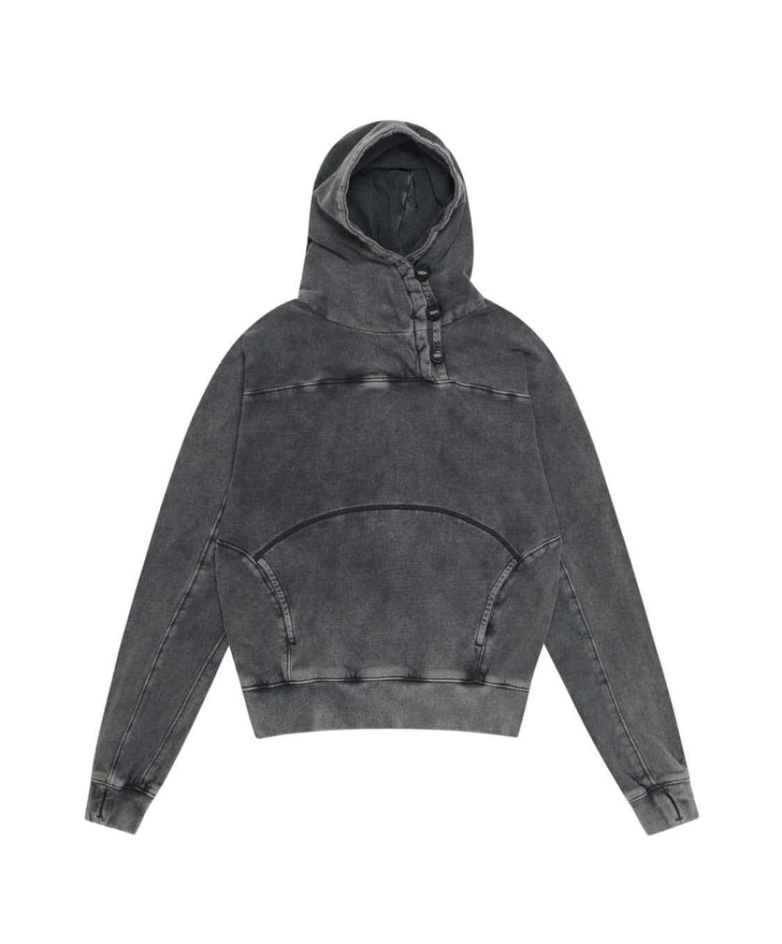 [2] HYEIN SEO 버튼 후드 차콜 상품이미지1