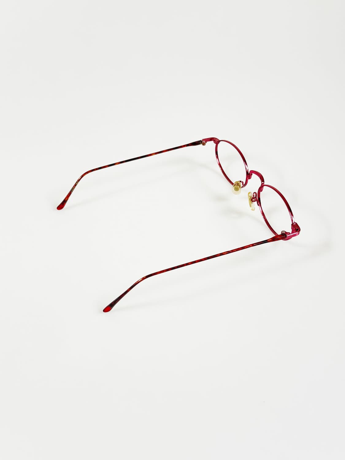 BANARO 핑크 슬림 오벌 메탈 프레임 빈티지 안경 상품이미지4