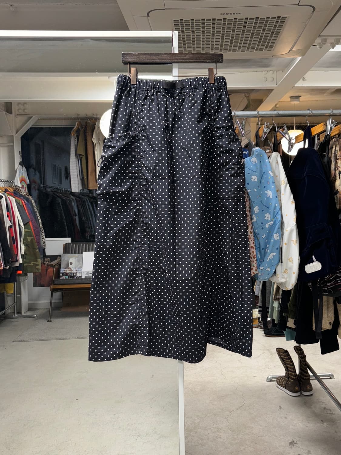 Frapbois niko and 도트 나일론 롱스커트 상품이미지3