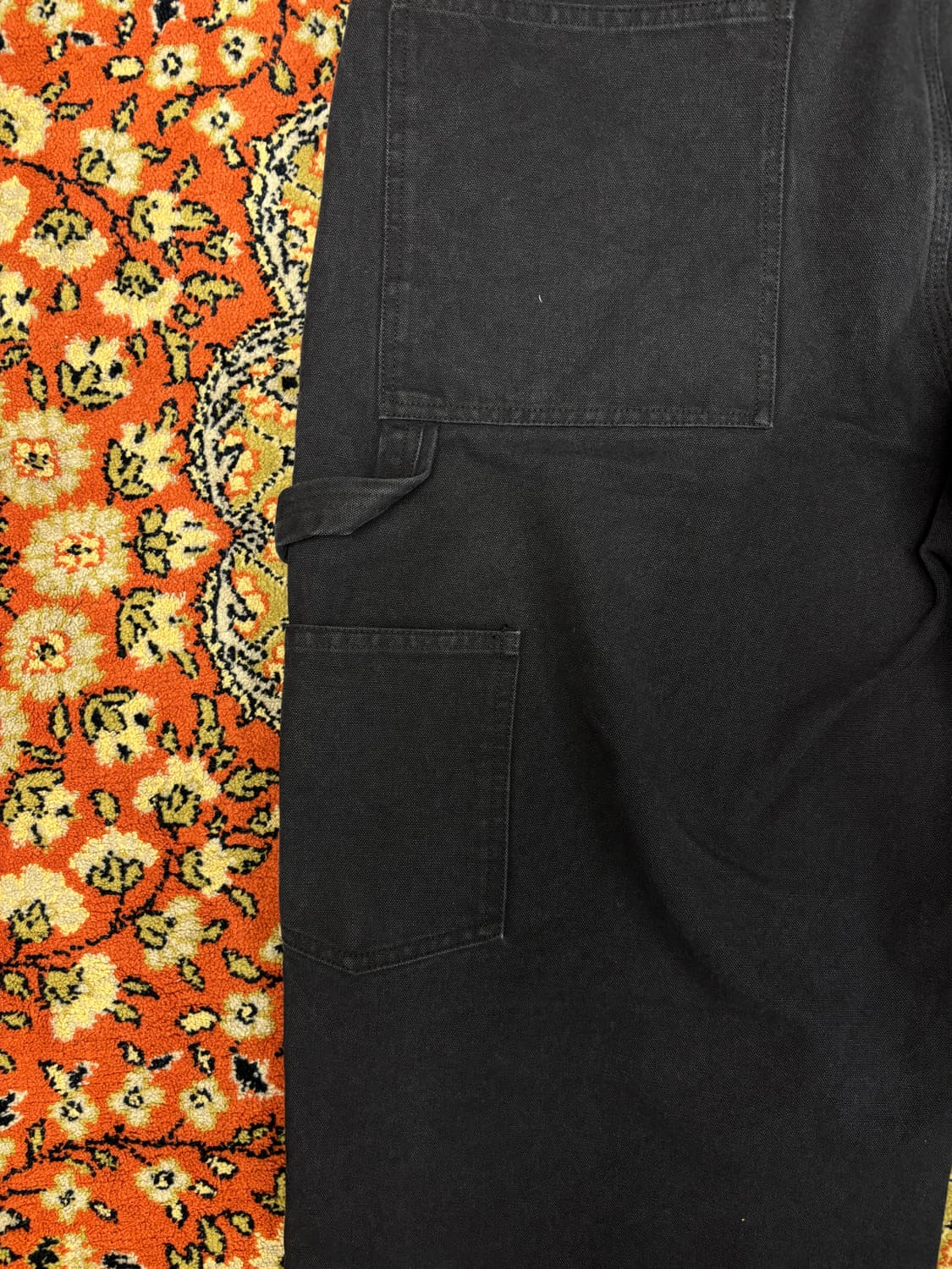 [L] 파르티멘토 더블니 팬츠 블랙 상품이미지5