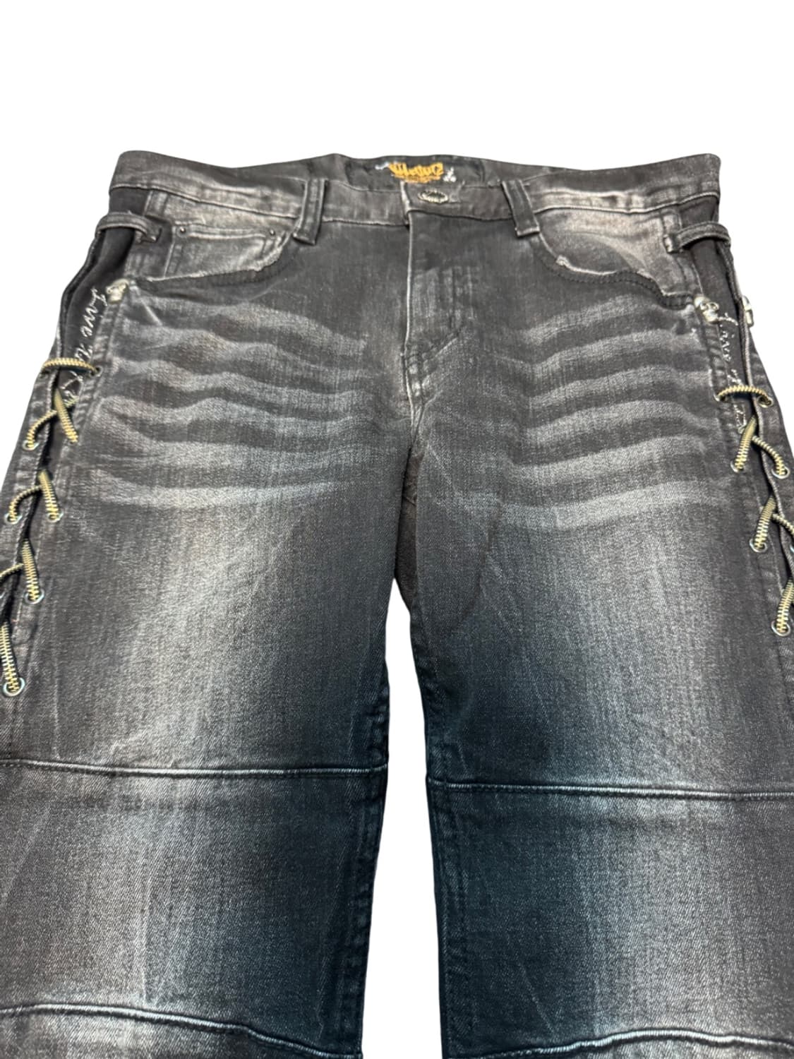 Skull Patch Design Barker Pants 상품이미지3