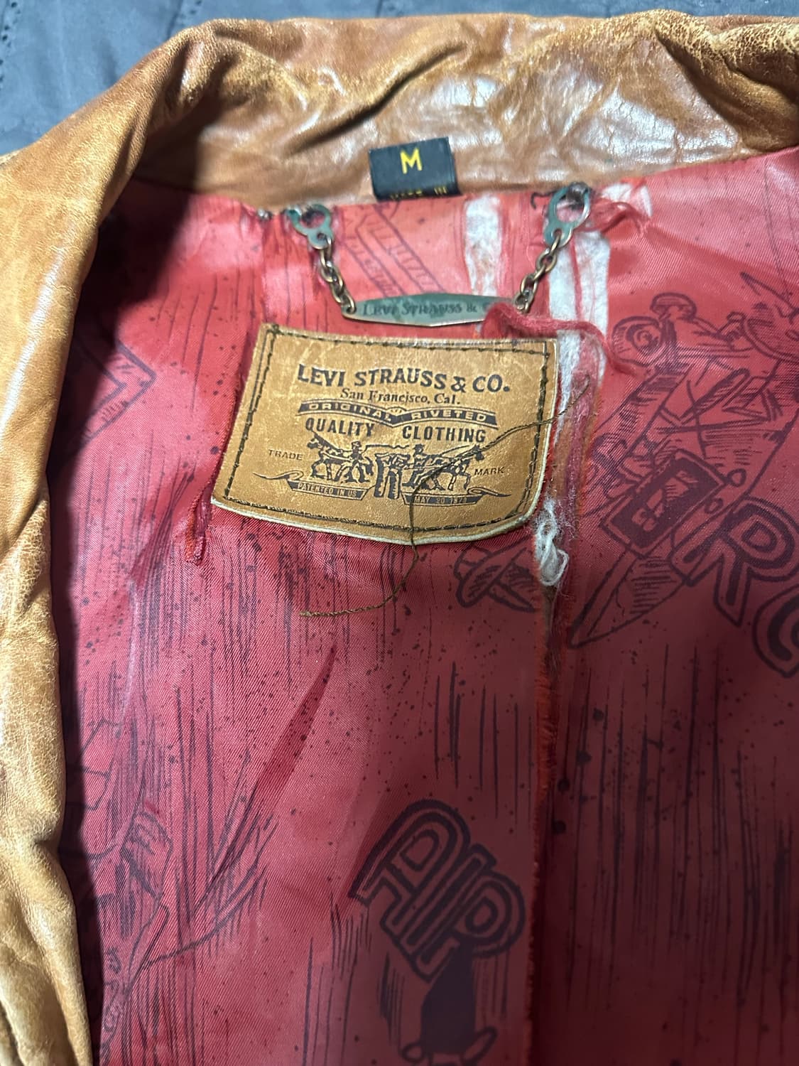 리바이스 빈티지 가죽자켓 상품이미지3