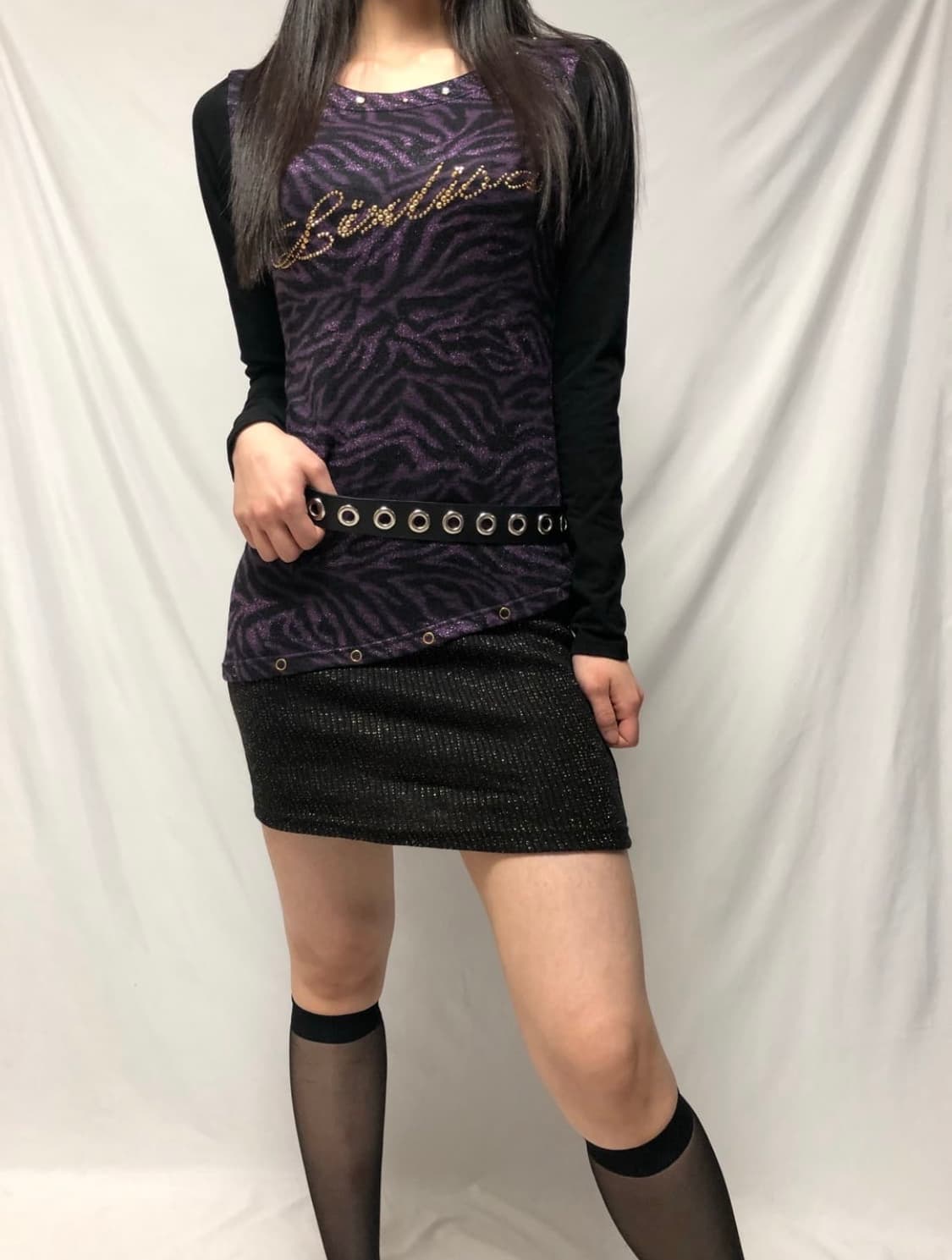 빈티지 펑크 퍼플 원피스 상품이미지4
