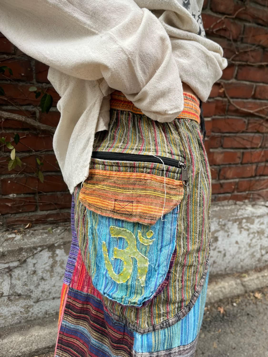 히피 패턴 패치워크 팬츠 상품이미지5