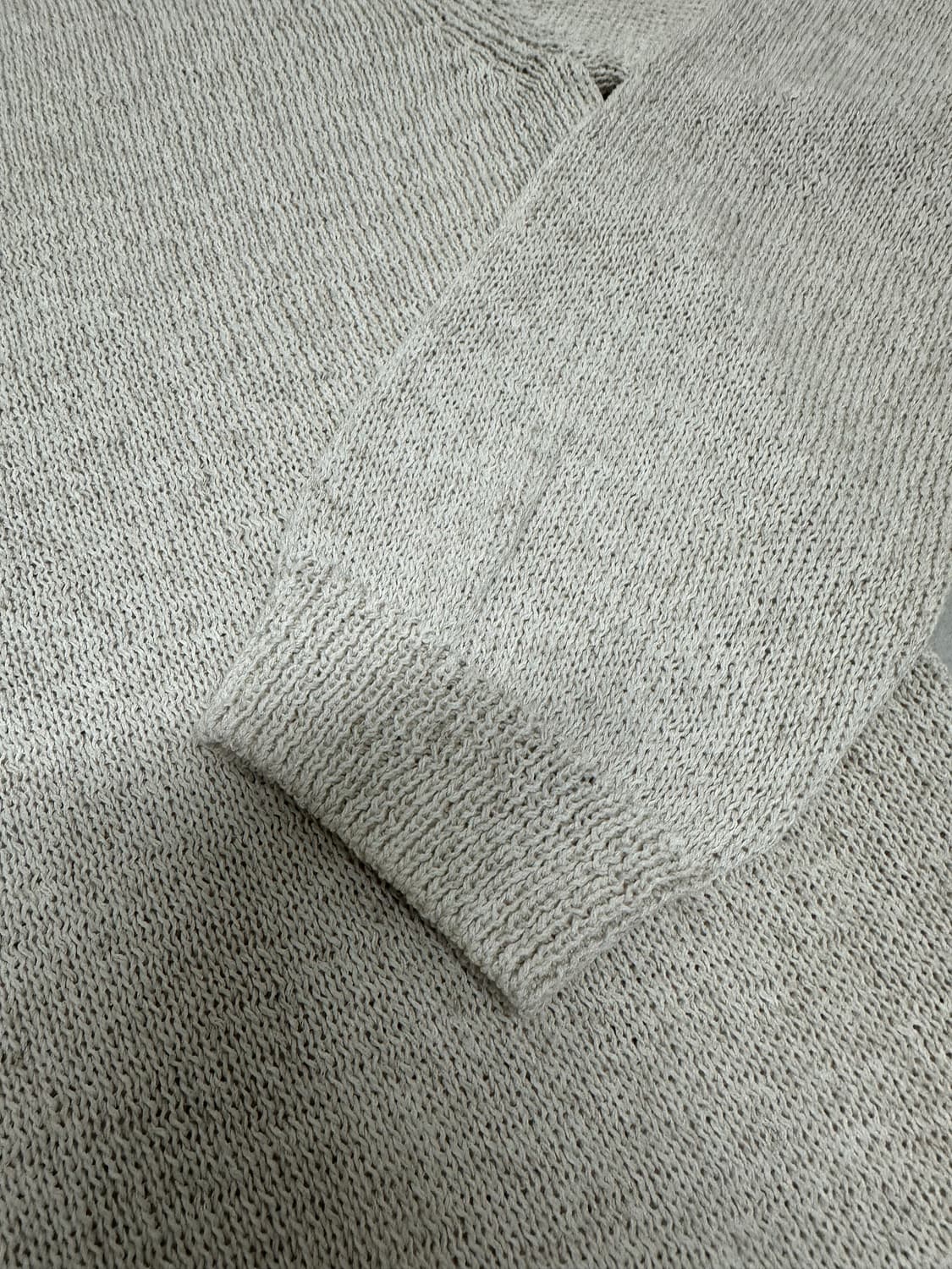 낫띵에브리띵 OVERSIZED LINEN SWEATER IN IVORY  상품이미지8