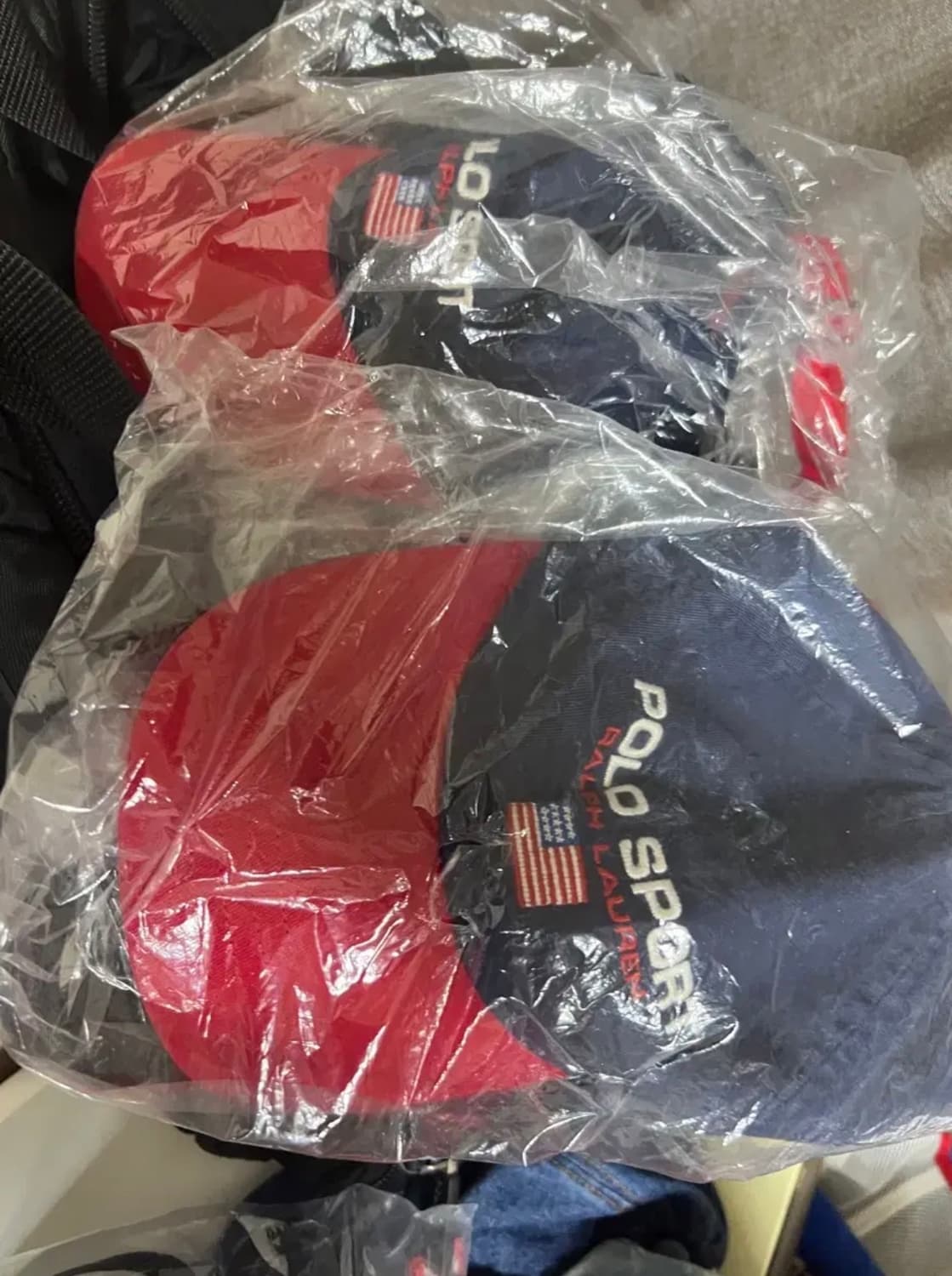 폴로스포츠 매장판 볼캡 네이비/레드 상품이미지1