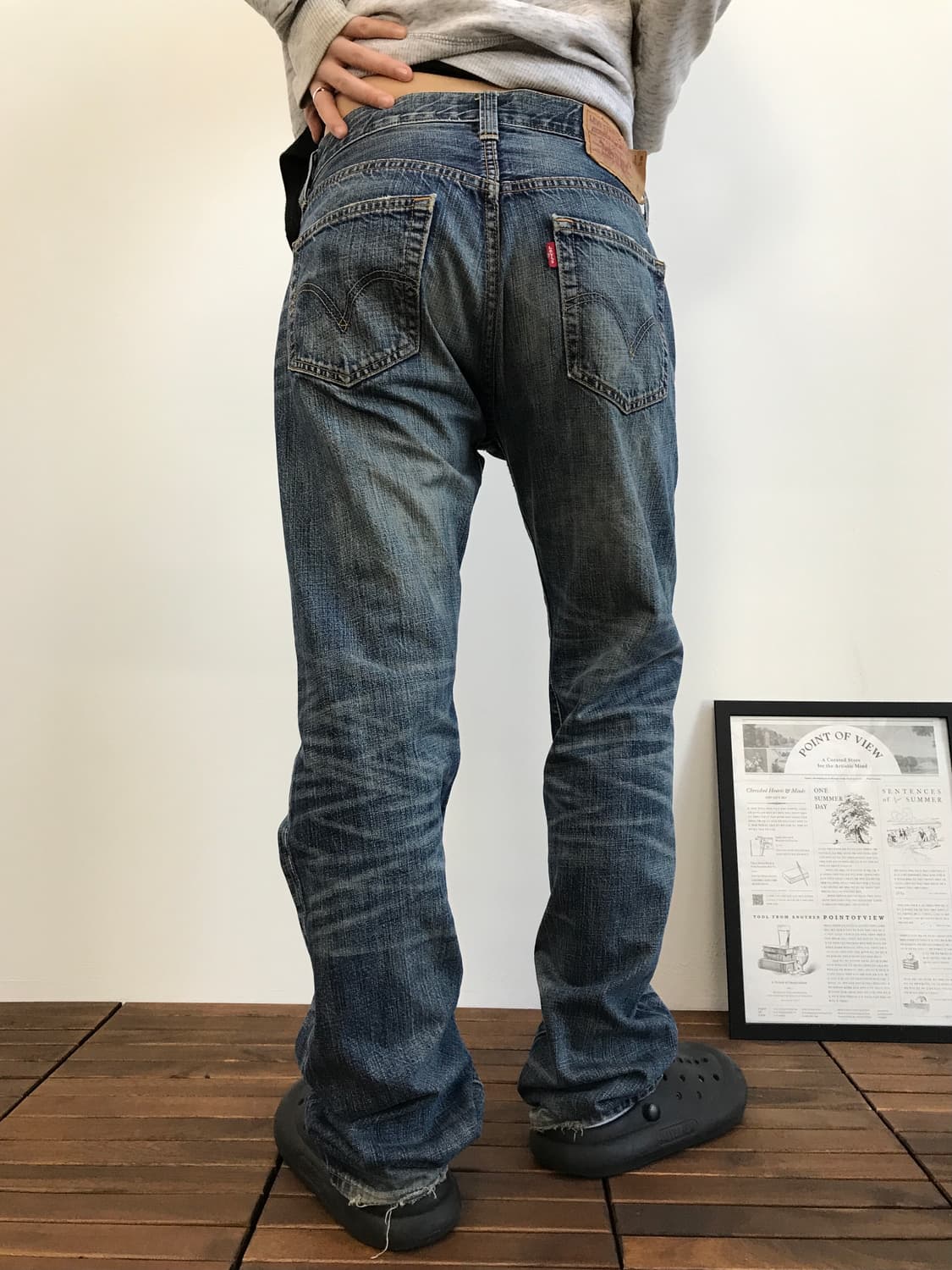 00's Levis 501 Vintage Fade Denim Pants 상품이미지3