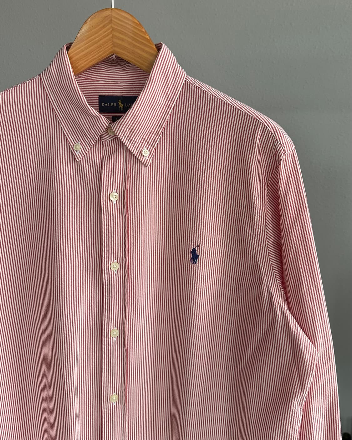 [L]폴로 랄프로렌 클래식핏 스트라이프 시어서커 셔츠 상품이미지3