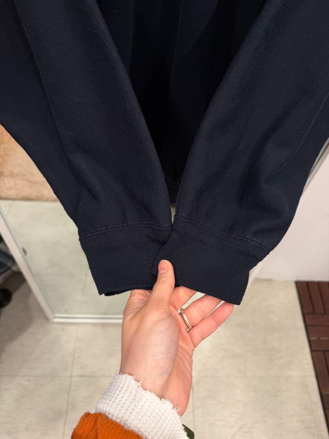 90s Carlton 빈티지 플레인 스웻 셔츠 (made in USA) 상품이미지4