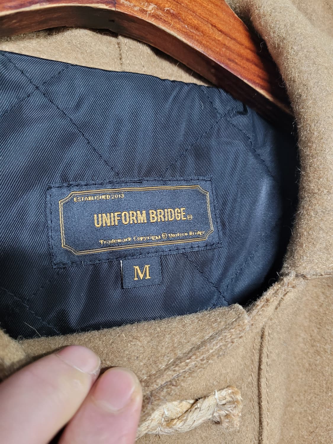 유니폼 브릿지 울 더플 코트 상품이미지4