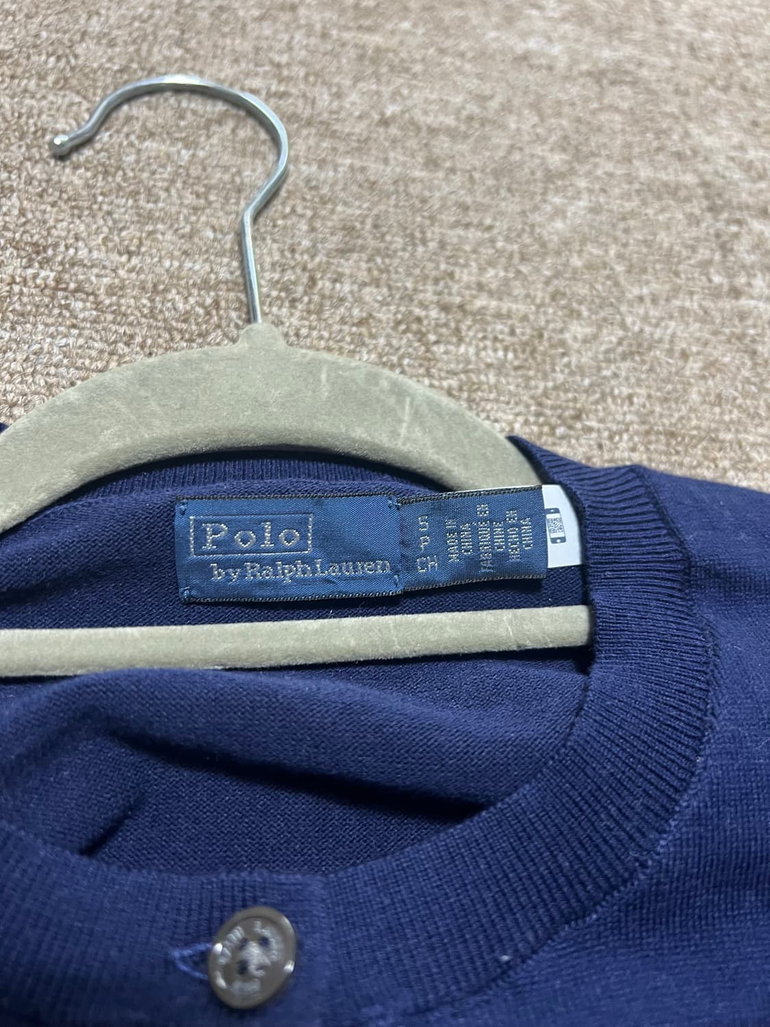 정품) 폴로 랄프로렌 네이비 가디건 S 상품이미지5