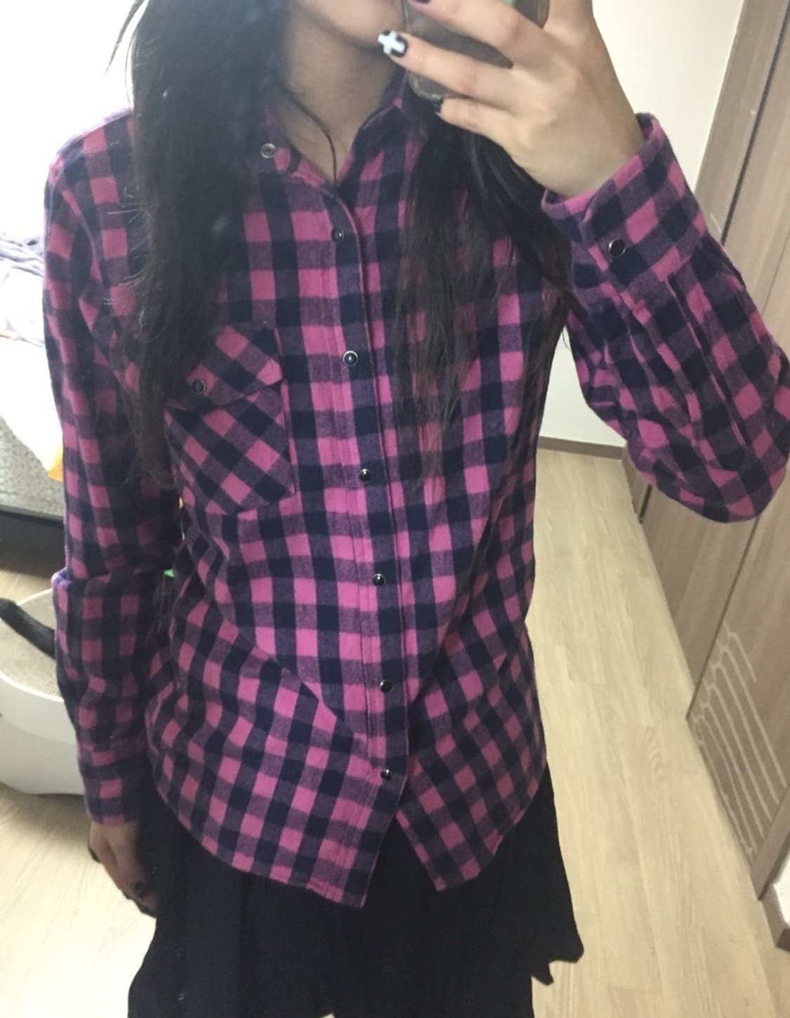 핑크체크셔츠 상품이미지1