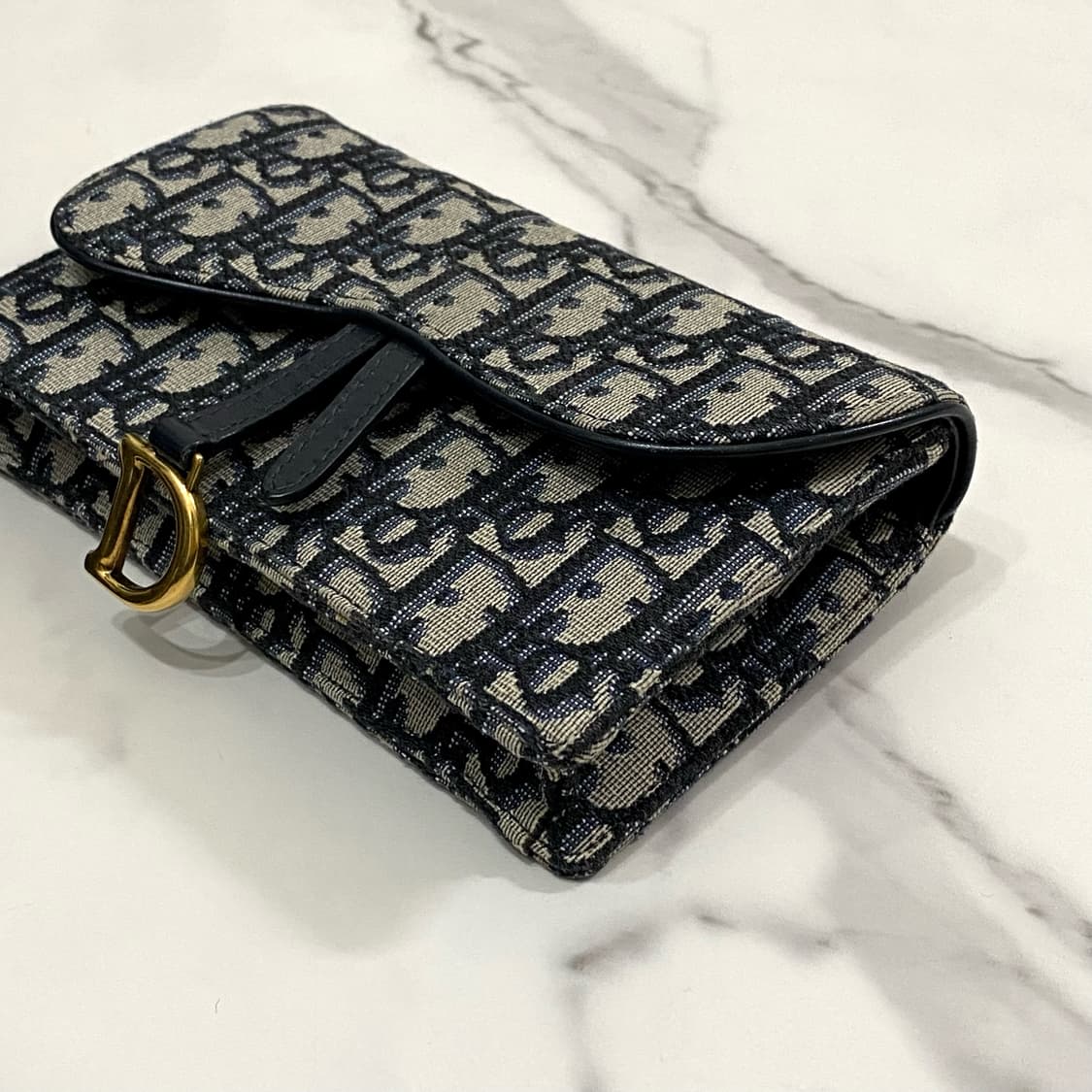 디올 새들 오블리크 자카드 벨트백 가방 파우치 블루 상품이미지3