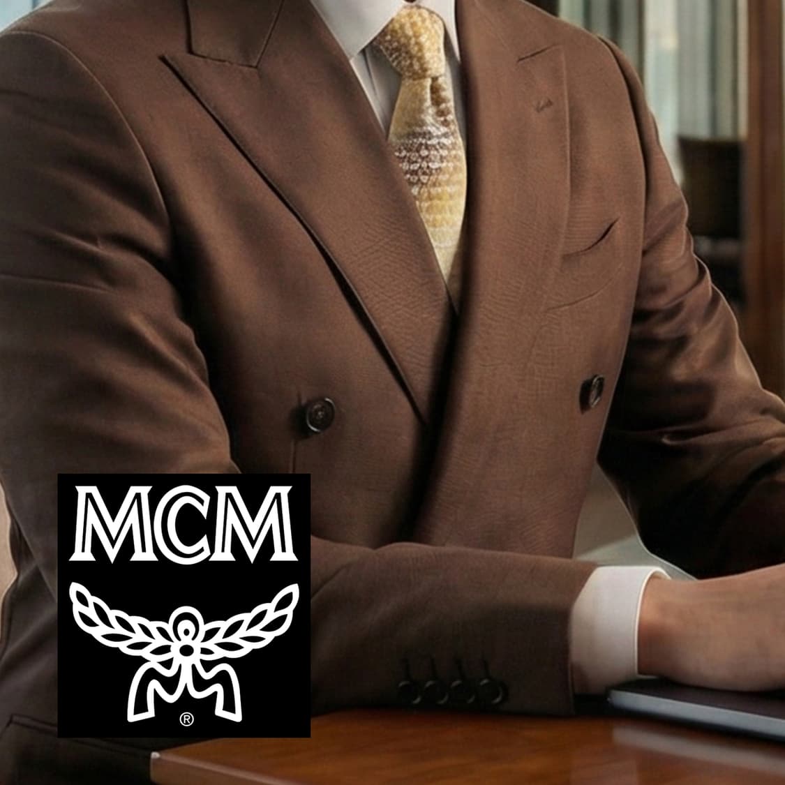 MCM 실크 옐로우 모노그램 넥타이 9.2cm A등급 A19259
 상품이미지1