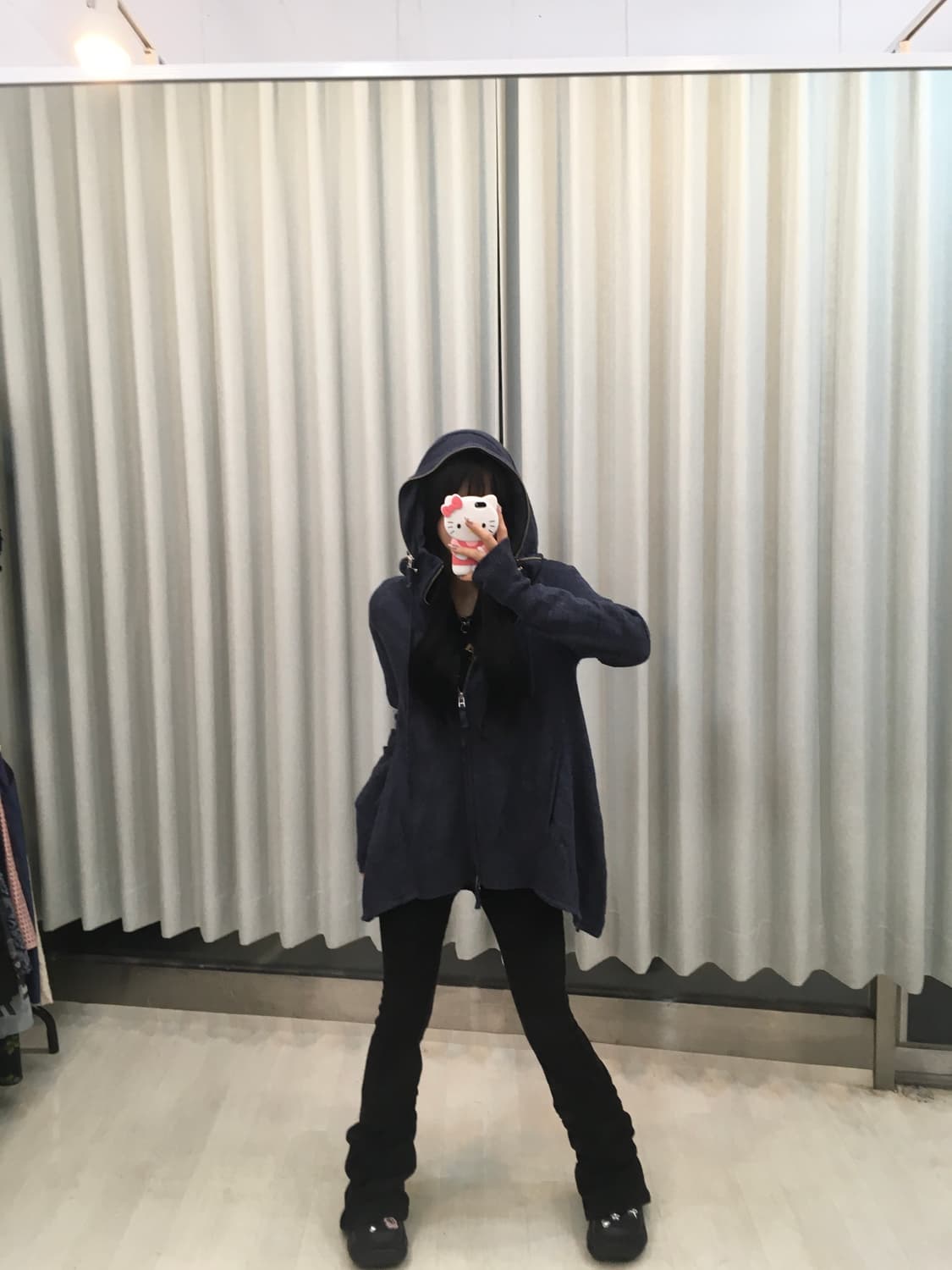 빈티지 언발 지퍼 후드집업 상품이미지6