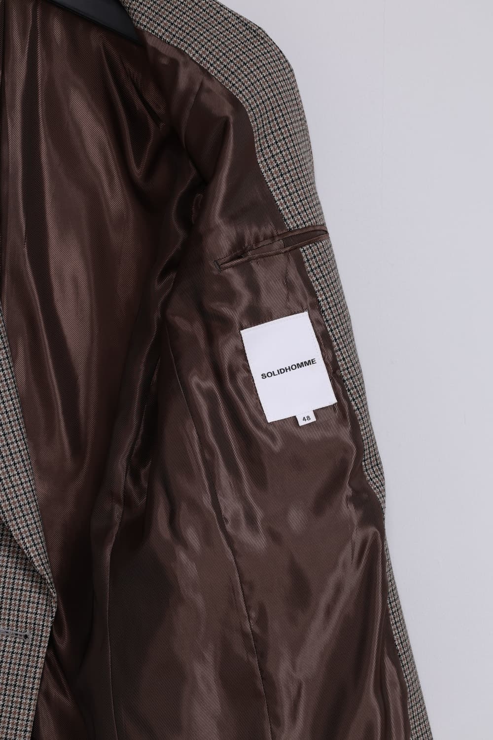 솔리드옴므 체크 더블 브레스트 자켓 48 상품이미지4
