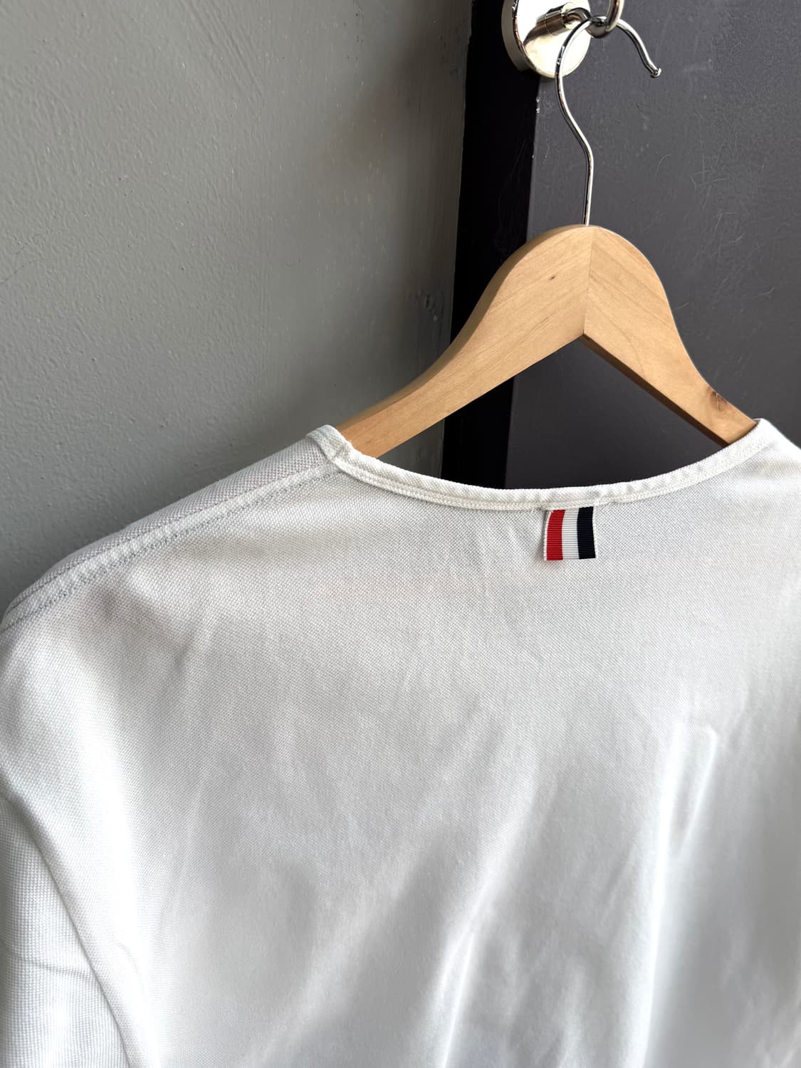 4/ 톰브라운 RWB 포켓트리밍 코튼 져지 반팔 상품이미지8