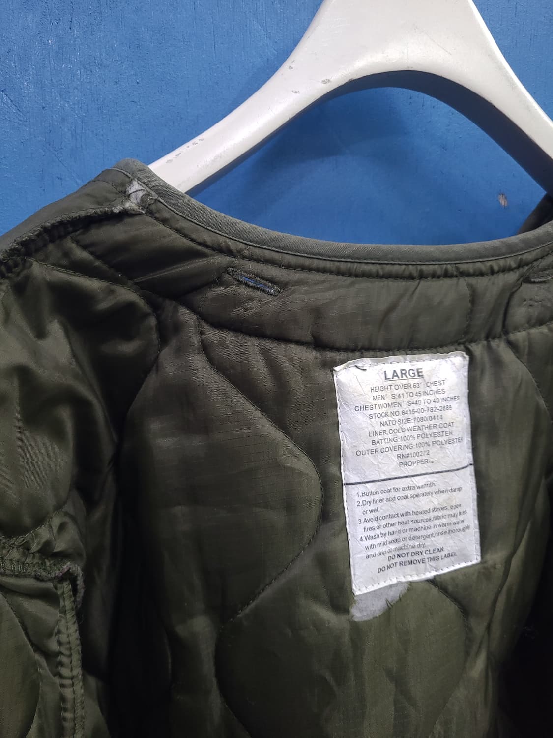 프로퍼 밀리터리 깔깔이 내피 자켓like 아메카지 상품이미지8