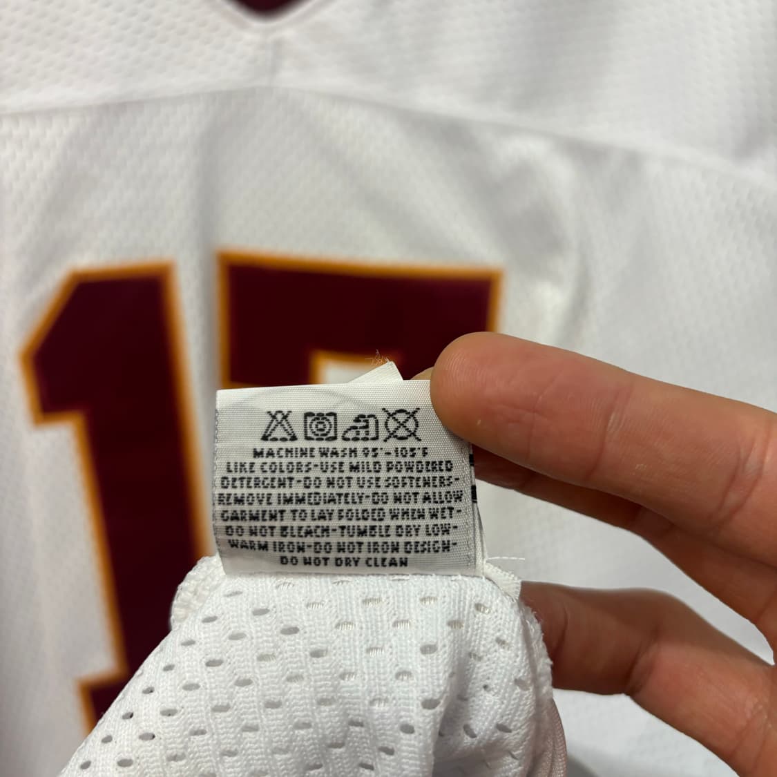 NFL 미첼앤네스 레드 스킨스 화이트 럭비져지 3XL 상품이미지10